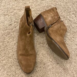 Tan Suede J. Crew Booties - size 7.5